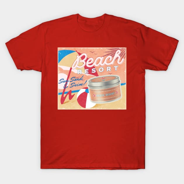 Beach Resort by Magic Candle Company T-Shirt by MagicCandleCompany